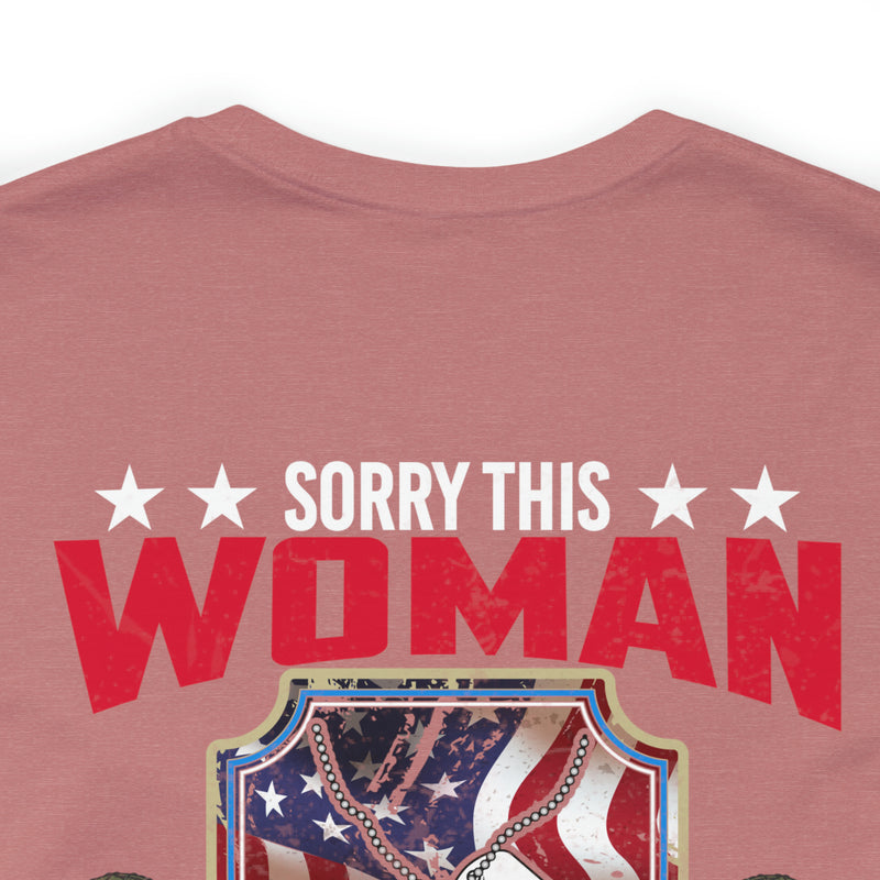 Taken by a Sexy US Veteran: Military Design T-Shirt Celebrating Love and Patriotism