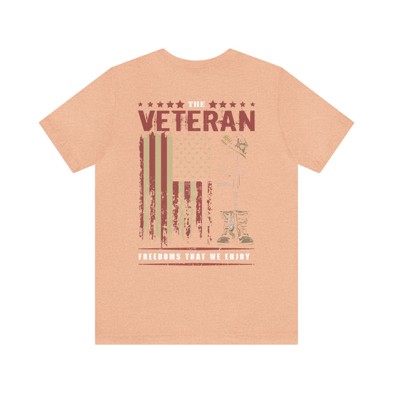 Guardians of Freedom: Military Design T-Shirt Celebrating Veterans and the Gift of Liberty