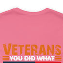 Veterans: Defenders of Freedom Military Design T-Shirt - Thank You for Your Unparalleled Service!