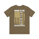 Honor to the Brave: Military Design T-Shirt Saluting Soldiers and Sailors Everywhere