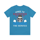 Respectful Tribute: Military Design T-Shirt - 'Honor the Sacrifice, Remember the Service