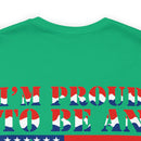 Proud to Be an American: Military Design T-Shirt Celebrating Patriotism