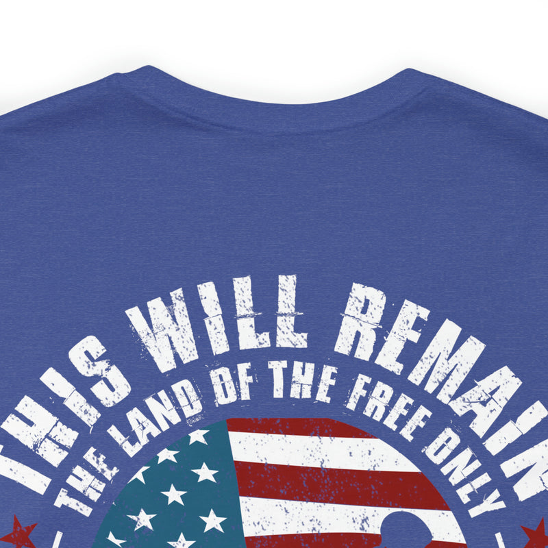 Home of the Brave: This Land of the Free Military Design T-Shirt