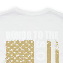 Honor to the Brave: Military Design T-Shirt Saluting Soldiers and Sailors Everywhere