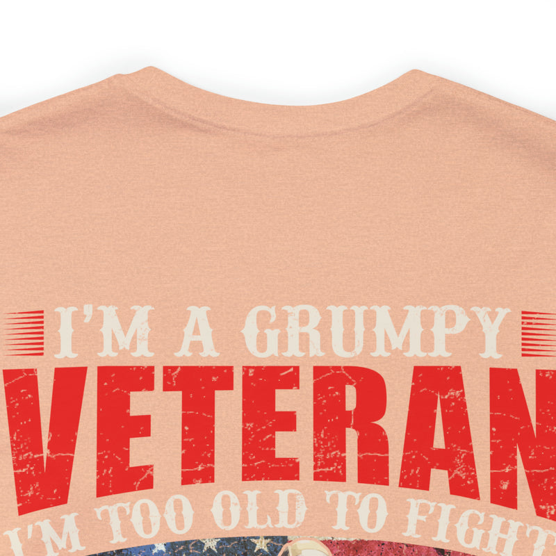 Grumpy Veteran: Military Design T-Shirt - Experience, Tenacity, and No-Nonsense Attitude