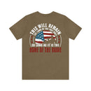 Home of the Brave: This Land of the Free Military Design T-Shirt