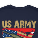 Proud US Army Veteran: Military Design T-Shirt Embodying Honor and Service