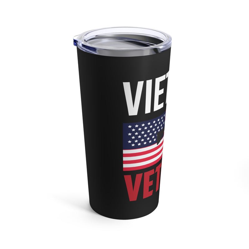 Honor and Stay Refreshed: Vietnam Veteran - 20oz Black Military Design Tumbler