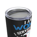 Fierce and Fearless: 20oz Military Design Tumbler for Women Veterans