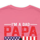 Fearless Father: Dad, Papa, Veteran - Military Design T-Shirt Celebrating Courage and Love