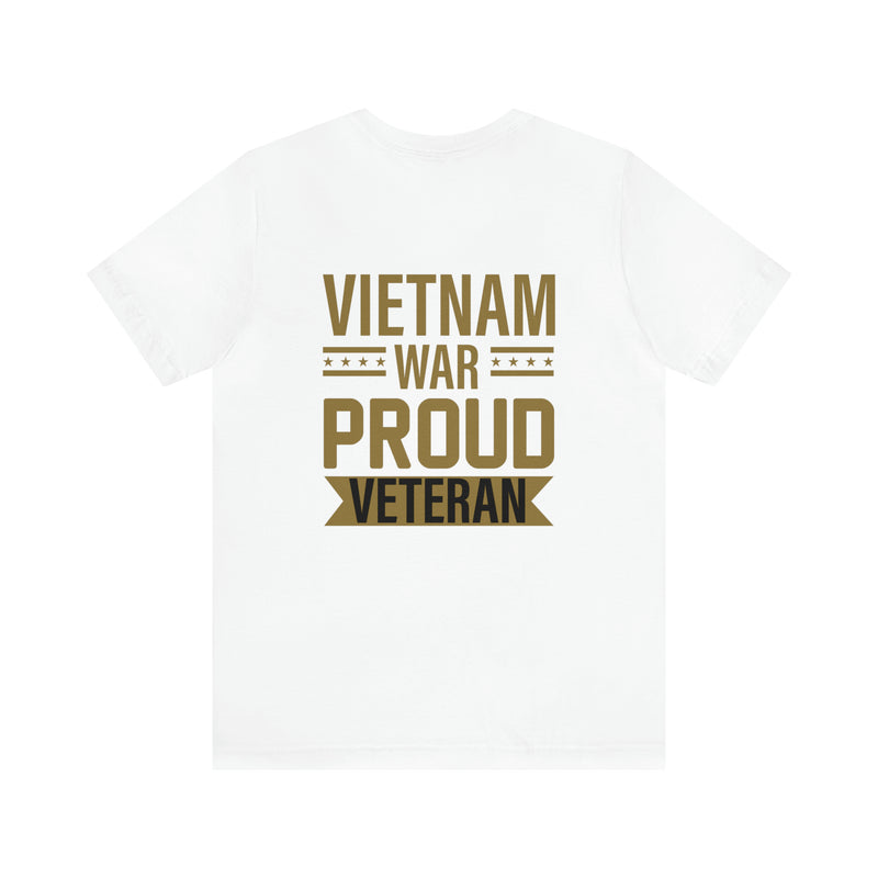 Proud Vietnam War Veteran: Military Design T-Shirt Commemorating Courage and Sacrifice