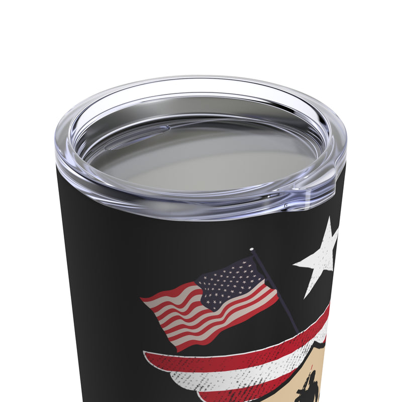 Thank You 20oz Military Design Tumbler - Black Background