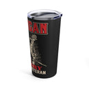 Youthful American Military Veteran - 20oz Military Design Tumbler: Embrace the Pride