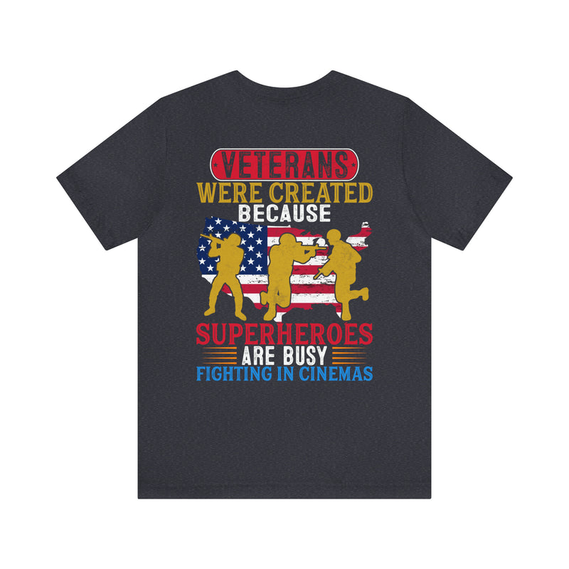 Real-Life Heroes: Veteran T-Shirt Honoring Those Who Serve While Superheroes Fight in Cinemas