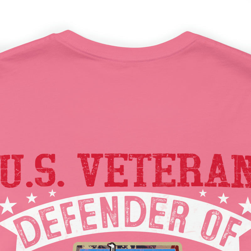 Military Design T-Shirt: U.S. Veteran - Defender of Liberty and Freedom