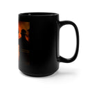Unwavering Wings: 15oz Black Mug with Military Design - 'Double Flag Eagle U.S. AIRFORCE