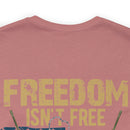 Freedom Isn't Free: United States Veterans - Military Design T-Shirt Saluting Sacrifice