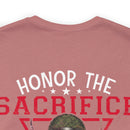 Respectful Tribute: Military Design T-Shirt - 'Honor the Sacrifice, Remember the Service
