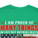 Women's 'Proud Veteran's Daughter' Military-Style T-Shirt - Celebrating Pride and Honor in Family Service