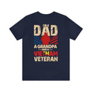 Proudly Wearing Many Hats: Vietnam Veteran, Dad, and Grandpa - Military Design T-Shirt
