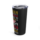 Unyielding Sacrifice: 20oz Military Design Tumbler - A Veteran's Blank Check to the USA, a Testament of Valor and Courage!