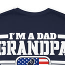 Unshakeable Legacy: 'I'm a Dad, Grandpa, and a Veteran - Fearless' Military Design T-Shirt
