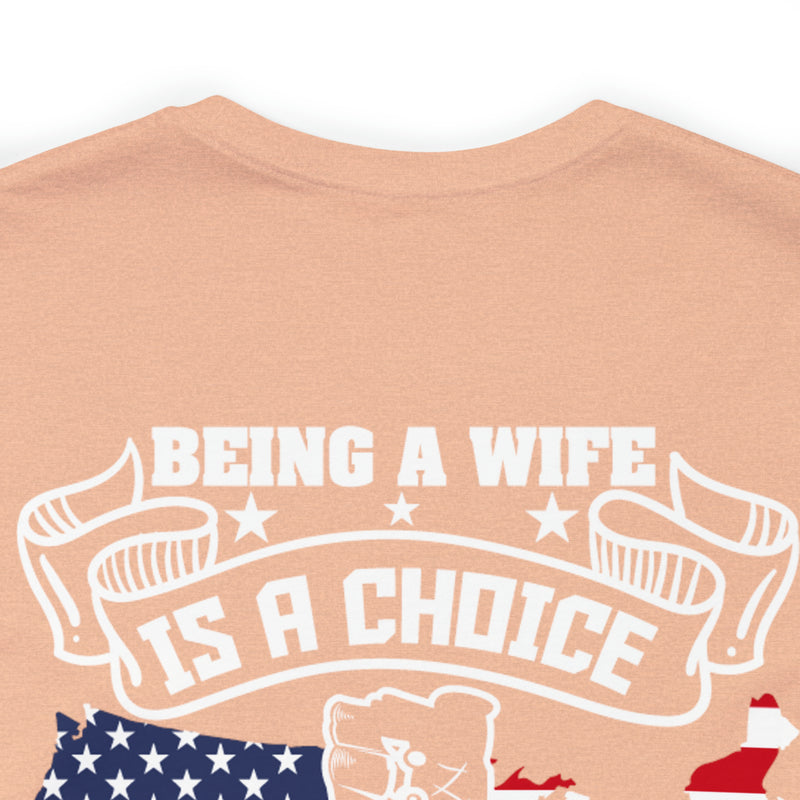 Proud Privilege: Military Design T-Shirt - Honoring Veterans' Spouses with Gratitude!