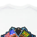 Honoring the Legacy: Military T-Shirt with 'Vietnam Veteran Double Flag' Design