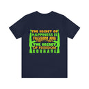 The Secret of Happiness: Military Design T-Shirt - Freedom and Courage Unite
