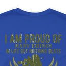 Daughter of a Veteran: Military Design T-Shirt - 'Proud of Many Things, but Nothing Beats Being a Veteran's Daughter