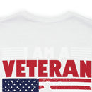 Defending Freedom: Military Design T-Shirt - 'I Am a Veteran - I Served So You Could Take a Knee