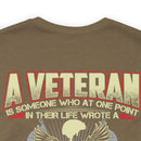 Blank Check for Freedom: Military Design T-Shirt Honoring the Sacrifice of Veterans