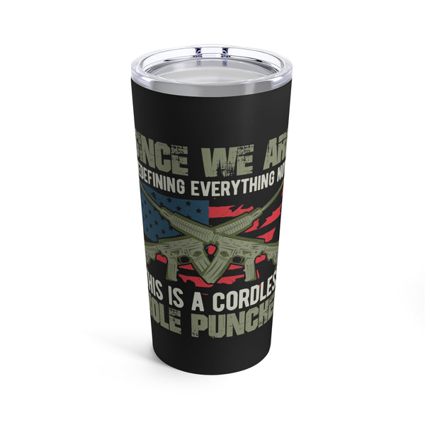 Innovative Redefinition: 20oz Military Design Tumbler - Cordless Hole Puncher for Modern Needs