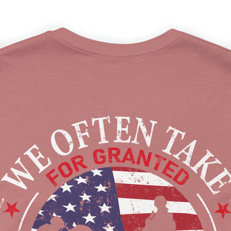 Gratitude Unleashed: Military Design T-Shirt Reminding Us to Appreciate What Truly Matters