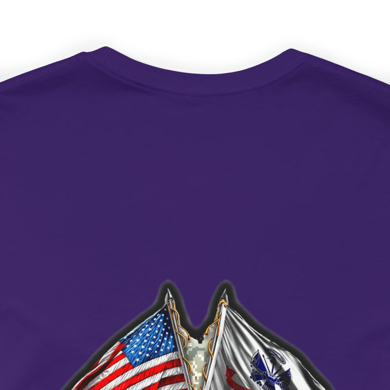 Patriotic Valor: Military T-Shirt with 'Double Flag Eagle U.S. ARMY' Design