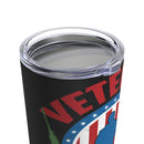 Unyielding Valor: 20oz Military Design Tumbler - Veteran Soldier 'One Man Army' on Black Background