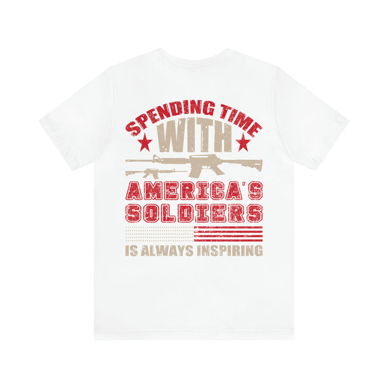 Inspiring Encounters: Spending Time with America's Soldiers Military T-Shirt