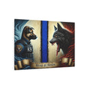 Bound by Honor: A Thin Line Against Evil  Metal Art Sign