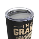 Fearless Father, Grandpa, and Veteran: Military Design Tumbler - 20oz