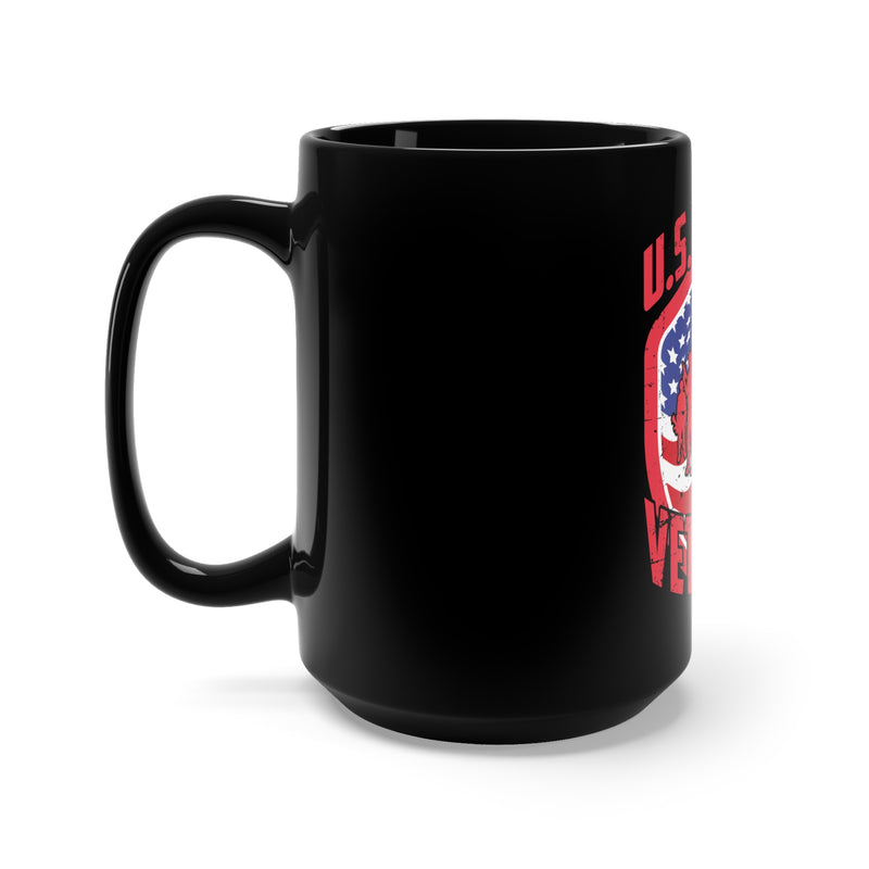 U.S. Army Veteran: 15oz Military Design Black Mug - Embrace the Spirit of Service!