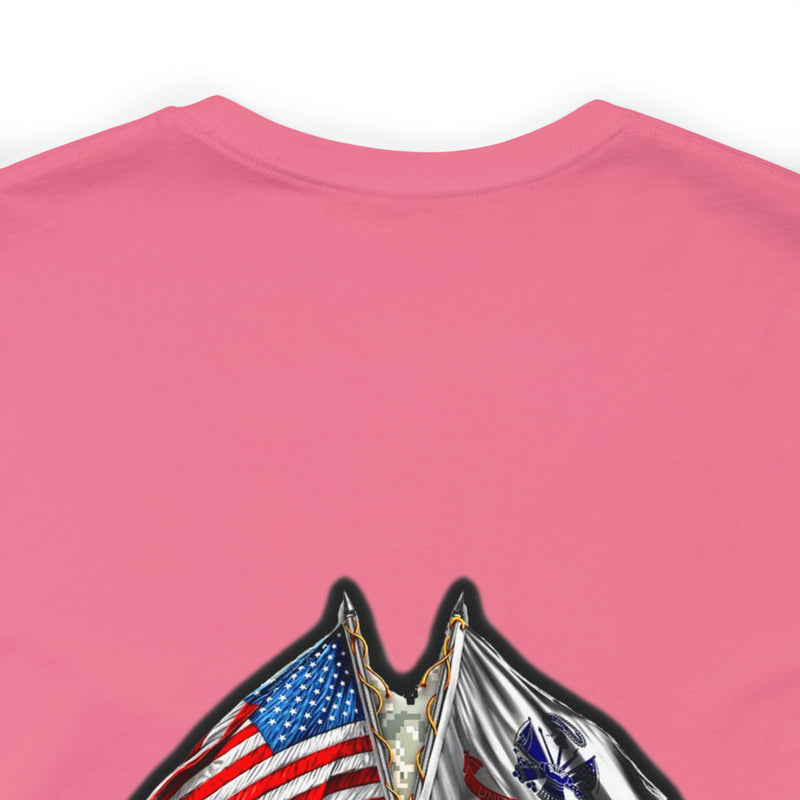 Patriotic Valor: Military T-Shirt with 'Double Flag Eagle U.S. ARMY' Design