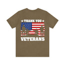 Gratitude and Respect: 'Thank You, Veterans' Military Design T-Shirt