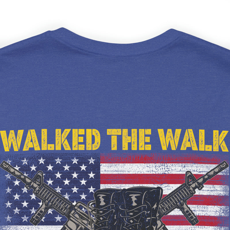 Vietnam Veteran Tribute: 'I Walked The Line' Military Design T-Shirt