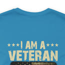 Unwavering Oath: I Am a Veteran - Military Design T-Shirt with Timeless Commitment