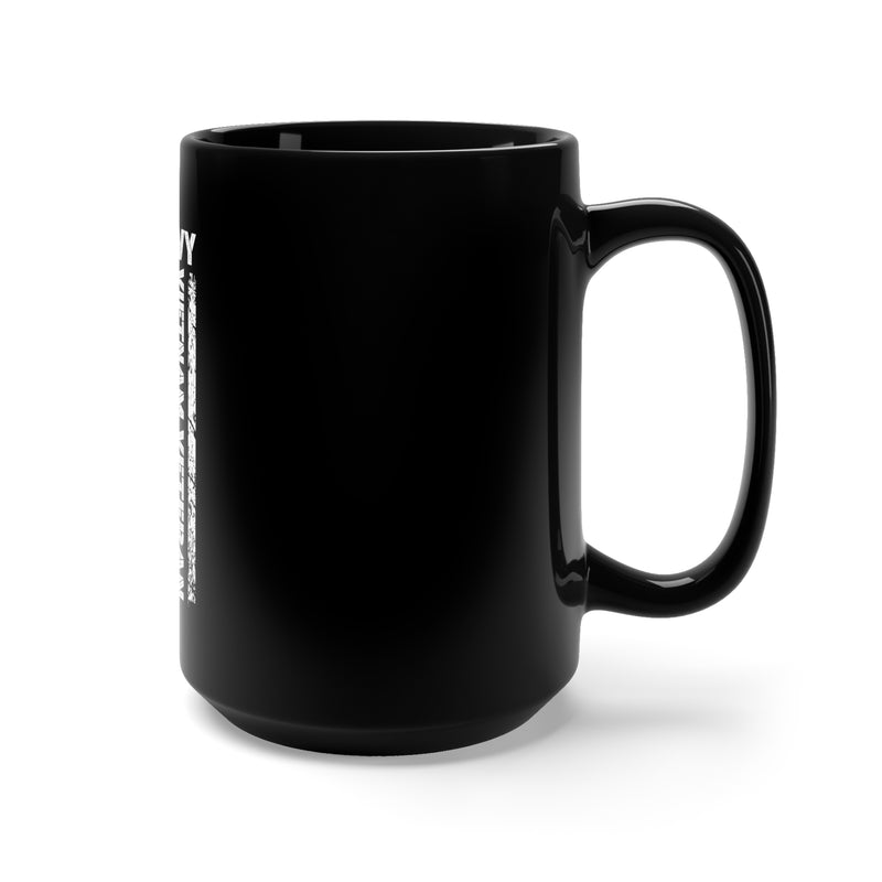 US Navy Vietnam Veteran 15oz Military Design Black Mug - Honor Your Service with this Striking and Functional Coffee Mug!