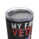 Forever Grateful: 20oz Black Military Design Tumbler for My Hero, My Husband - A Proud Veteran