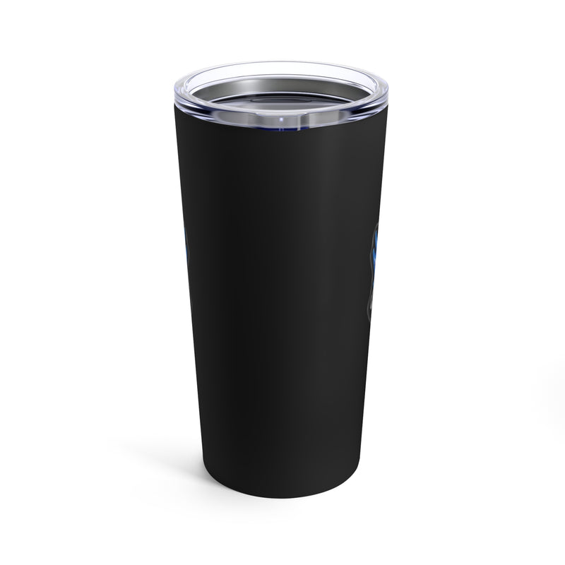 Honoring the Legacy: 20oz Black Tumbler with Military Design - 'Vietnam Veteran Double Flag