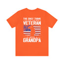 Grandpa and Veteran: Military Design T-Shirt Celebrating Love and Legacy
