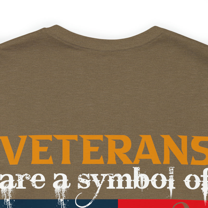 Nation's Pride: Military Design T-Shirt Celebrating Veterans