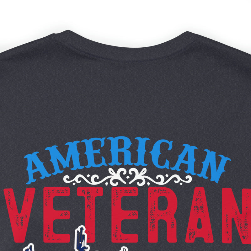 USA-Made Valor: Military Design T-Shirt - American Veteran, Serving with Honor